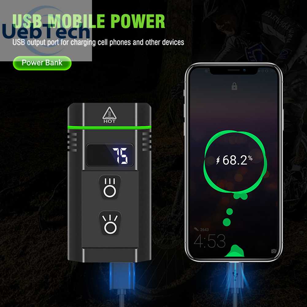 Đèn Pha 10LED 3000LM Cho Xe Đạp