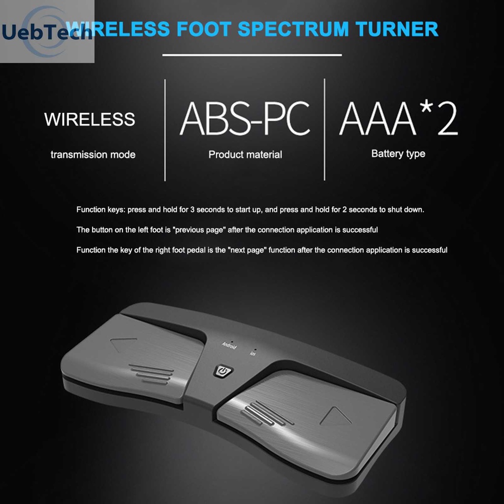 Công Tắc Bàn Đạp Chân Không Dây 2 Chế Độ Đèn LED