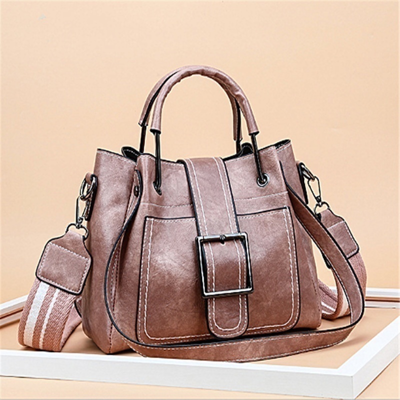 Túi Da Đeo Vai Thời Trang Dung Tích Lớn Phong Cách Retro (b7w)