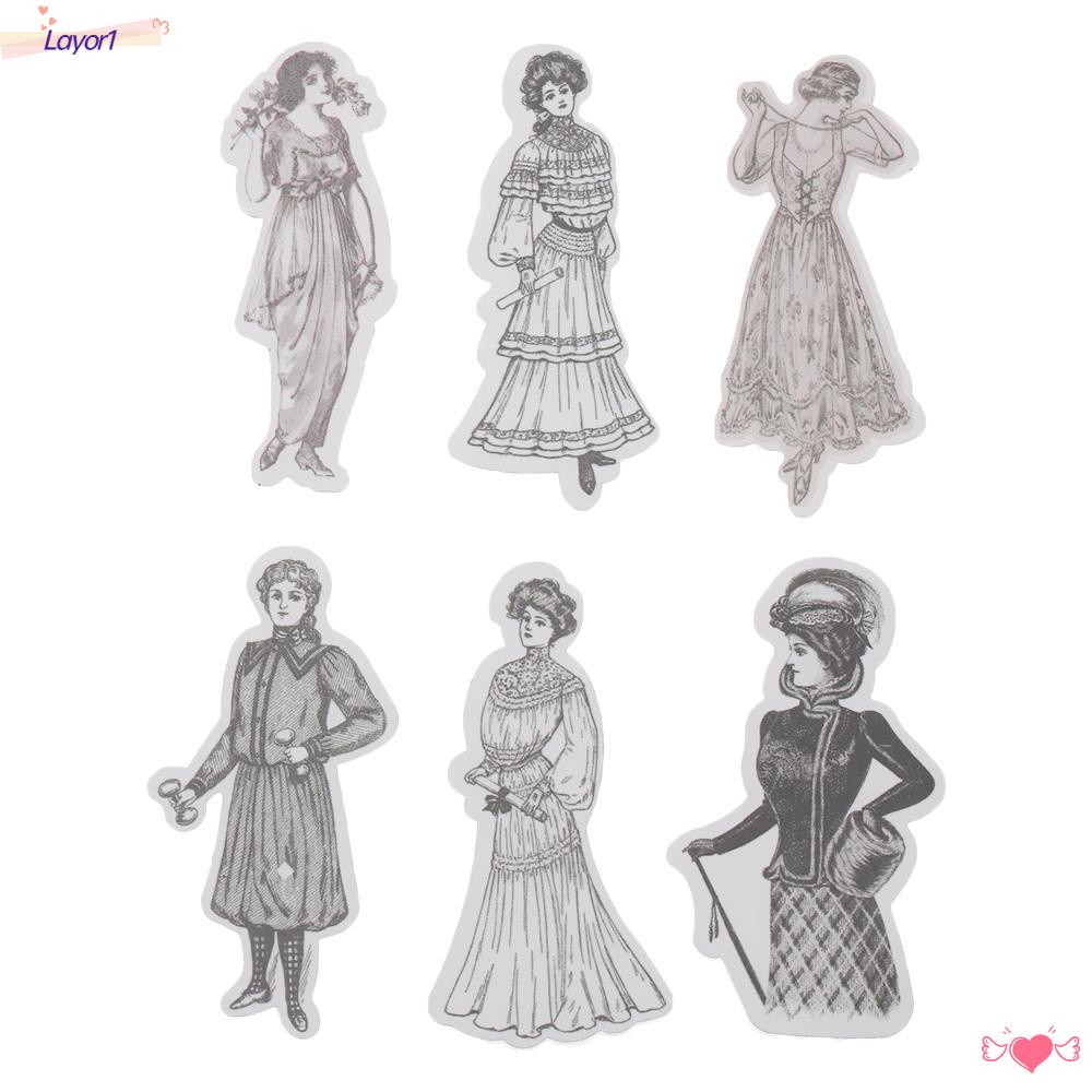 Set 1 / 14 Miếng Dán Trang Trí Sổ Tay / Nhật Ký DIY