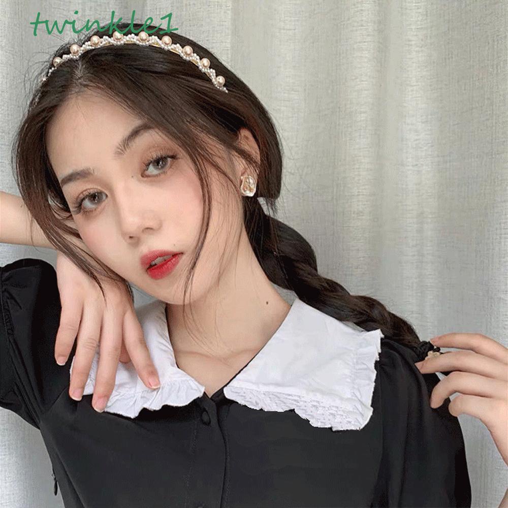 Băng Đô Bện Sợi Chéo Lấp Lánh Ngọt Ngào Cho Nữ Rửa Mặt