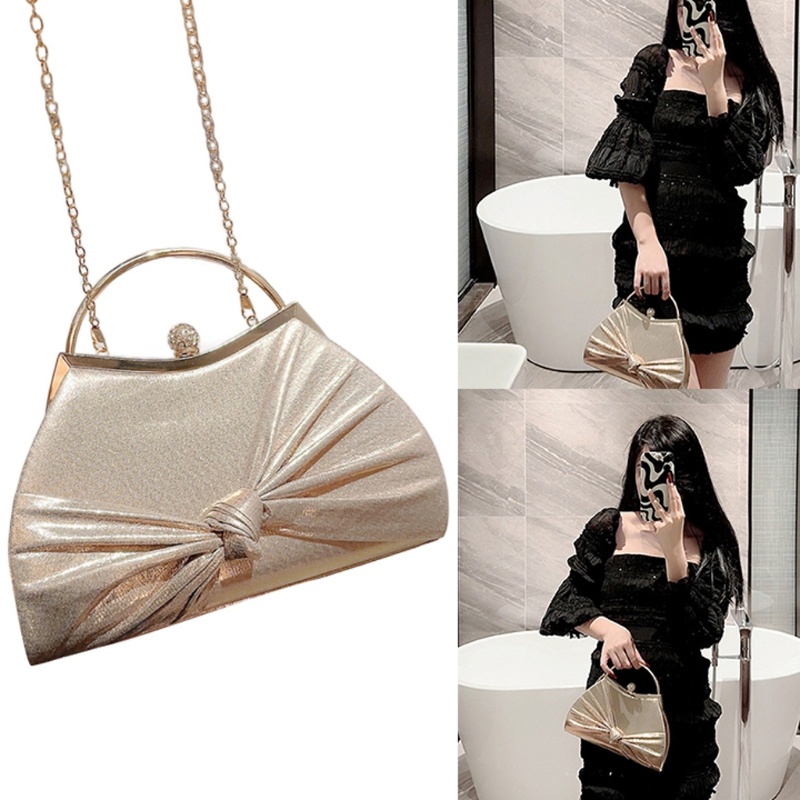 Túi Đeo Chéo Vai Có Dây Xích Tháo Rời Được Dành Cho Nữ Dự Tiệc Cưới