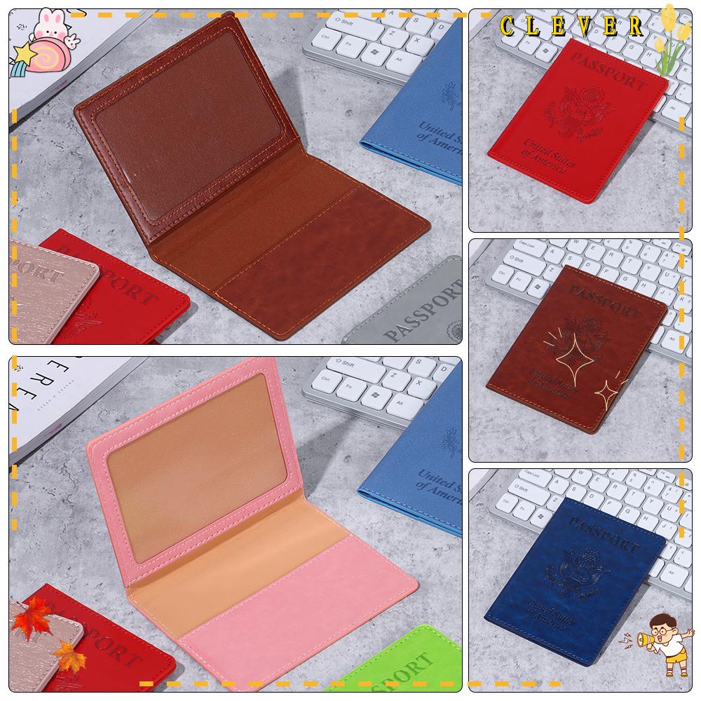 Vỏ Bọc Hộ Chiếu Bằng Da PU Thời Trang Giá Đỡ