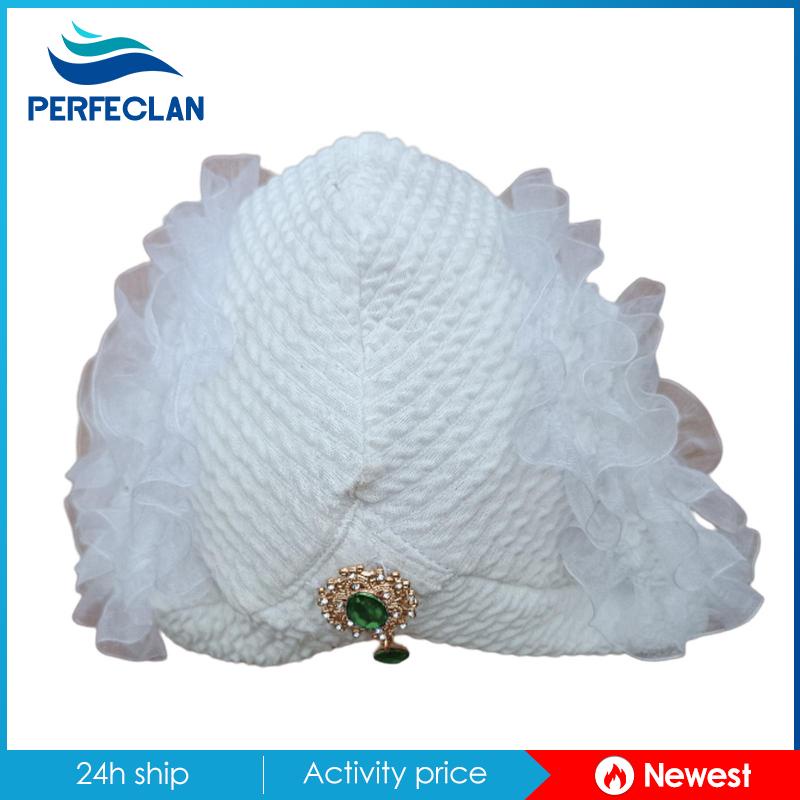 Mũ Bơi Trùm Đầu Đính Hoa Thời Trang Đi Biển Cho Nữ