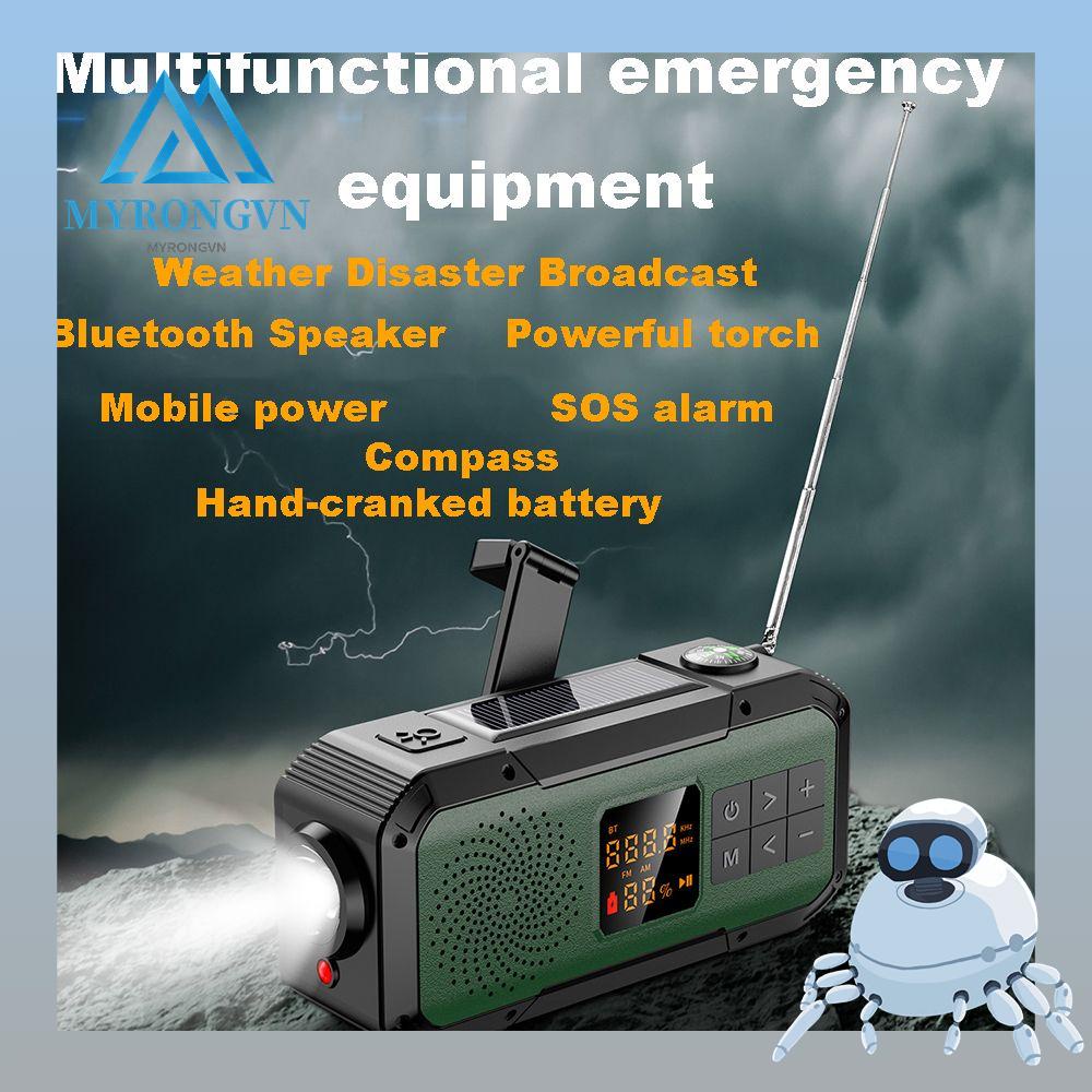 Máy Cạo Râu Năng Lượng Mặt Trời SOS NOAA / WB / AM / FM Có La Bàn Tiện Lợi