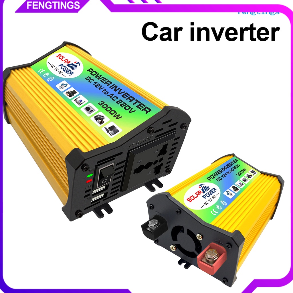 Bộ Chuyển Đổi Nguồn Điện 3000W DC 12V Sang AC 220V / 110V