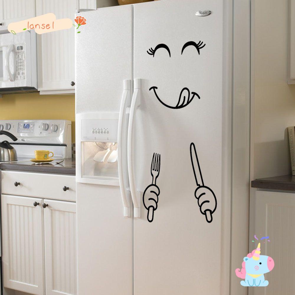 Sticker Dán Tủ Lạnh Hình Mặt Cười Dễ Thương