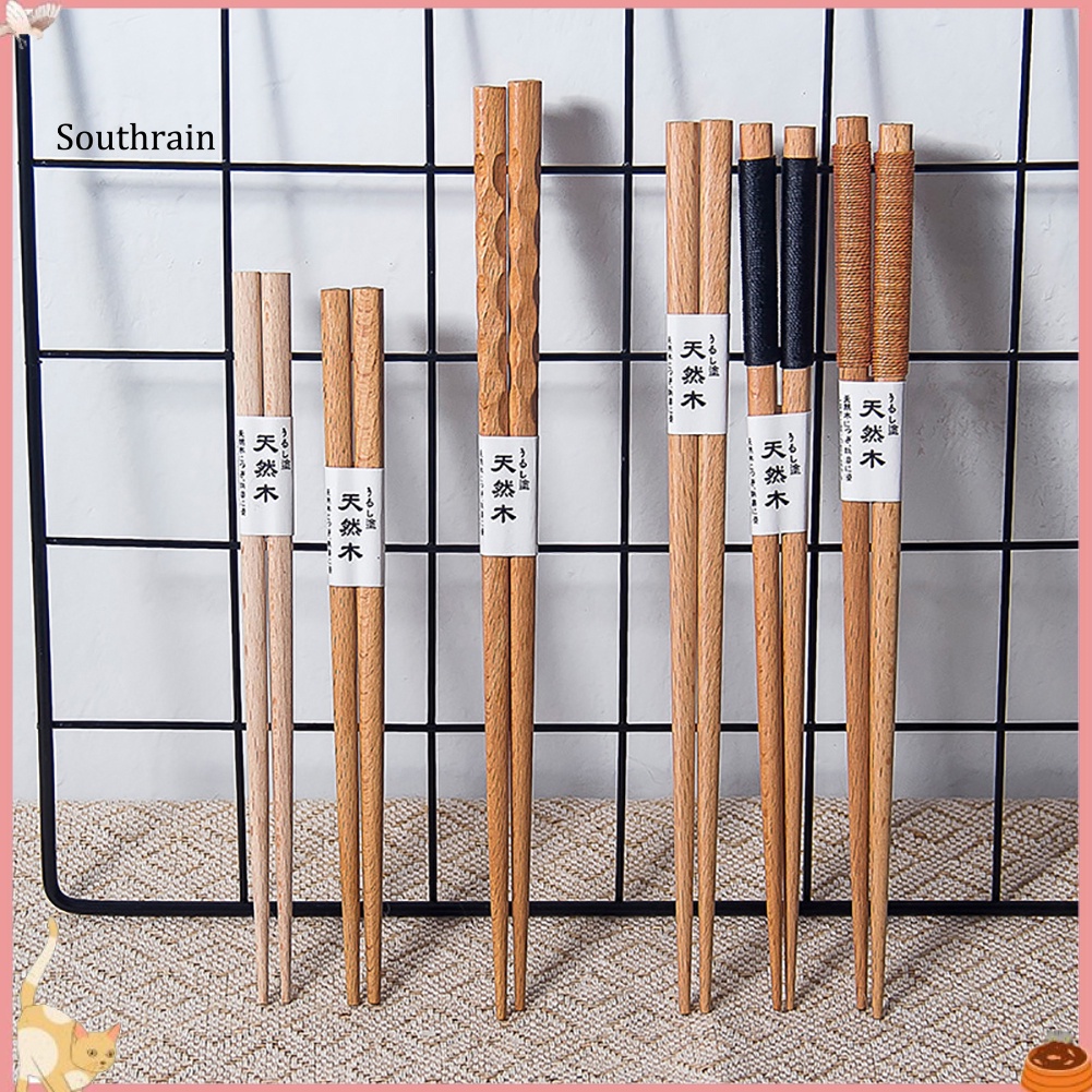 1 Cặp Đũa Gỗ Chống Trượt Phong Cách Nhật Bản
