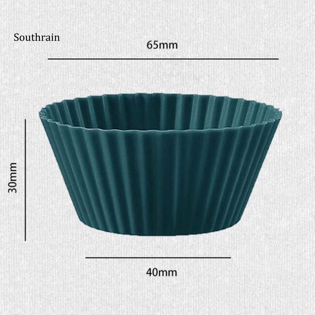 Set 12 Khuôn Silicone Làm Bánh Mousse Mini Chống Dầu Dễ Tháo Rời