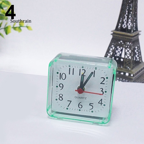 Đồng Hồ Báo Thức Để Bàn Hình Vuông Nhỏ Gọn Không Gây Tiếng Ồn