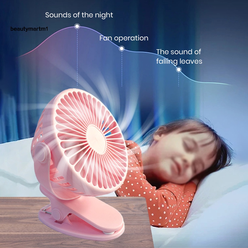 [BMM1] Quạt Nhỏ Có Thể Tháo Rời Độ Ồn Thấp Làm Sạch Tuần Hoàn Không Khí 3D Kẹp ABS Cung Cấp Điện Cho Quạt Để Bàn