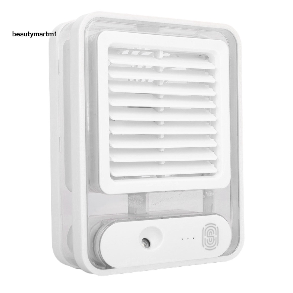 Quạt Làm Mát 3 Cánh Phun Sương Nano USB Kích Thước Nhỏ Gọn Có Thể Điều Chỉnh Ánh Sáng Ban Đêm [BMM1]