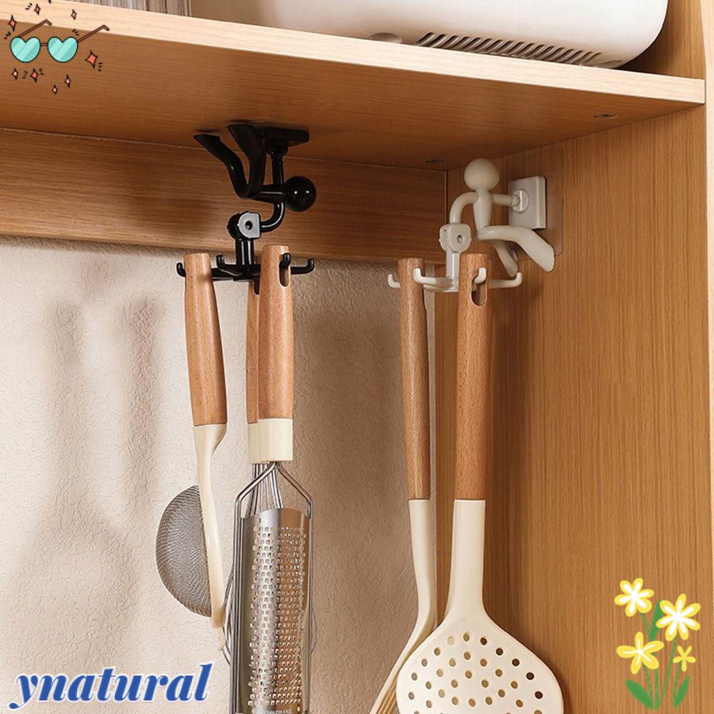 Móc Treo Đồ Dùng Nhà Bếp Tự Dính Xoay 360 Độ Tiện Dụng