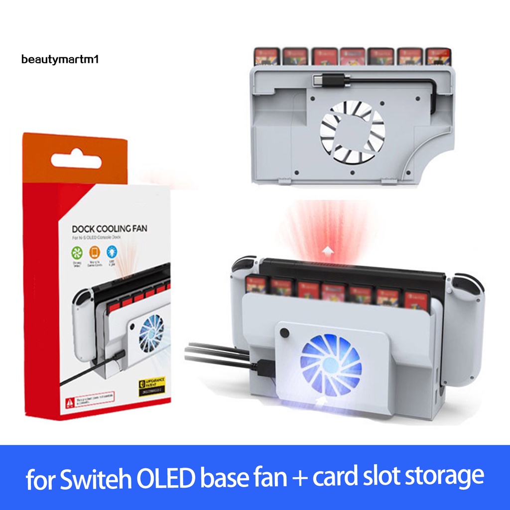 Bộ Đế Tản Nhiệt BMM1] Đèn LED Xanh Dương Cho Máy Chơi Game Switch OLED