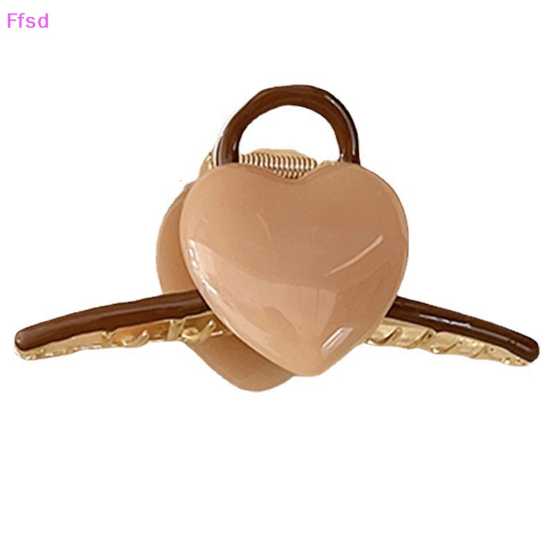 Kẹp Tóc Càng Cua Hình Trái Tim Ngọt Ngào Kích Thước Lớn Cho Nữ {Ffsd} Bán Chạy