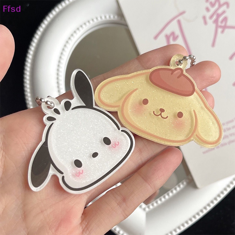 {Ffsd} Sanrio Kuromi Hello Kitty Purin Pachacco Móc Chìa Khóa Acrylic Dễ Thương Trang Trí Ba Lô Đi Học * Bán Chạy