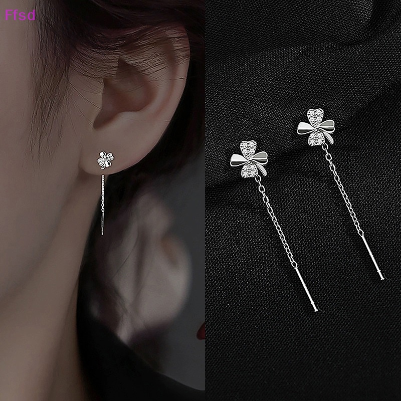 1 Đôi Bông Tai Dạng Dây Đơn Giản Cho Nữ