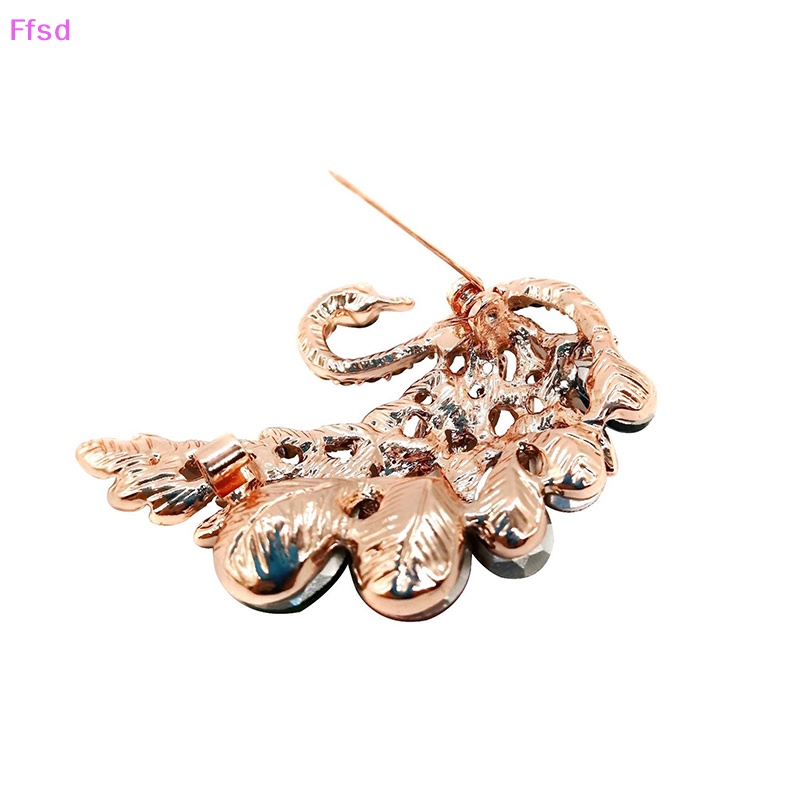 Ghim Cài Áo Hình Thiên Nga Đính Đá Pha Lê Thời Trang Cho Nữ