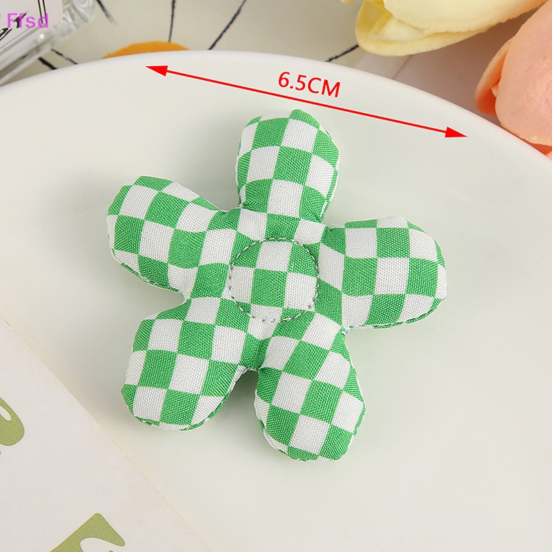 {Ffsd} Móc Khóa Cặp Đôi Hình Hoa Năm Cánh Bằng Vải Cotton Đổ Vải Cotton Kẻ Sọc Caro Dễ Thương DIY * Bán Chạy