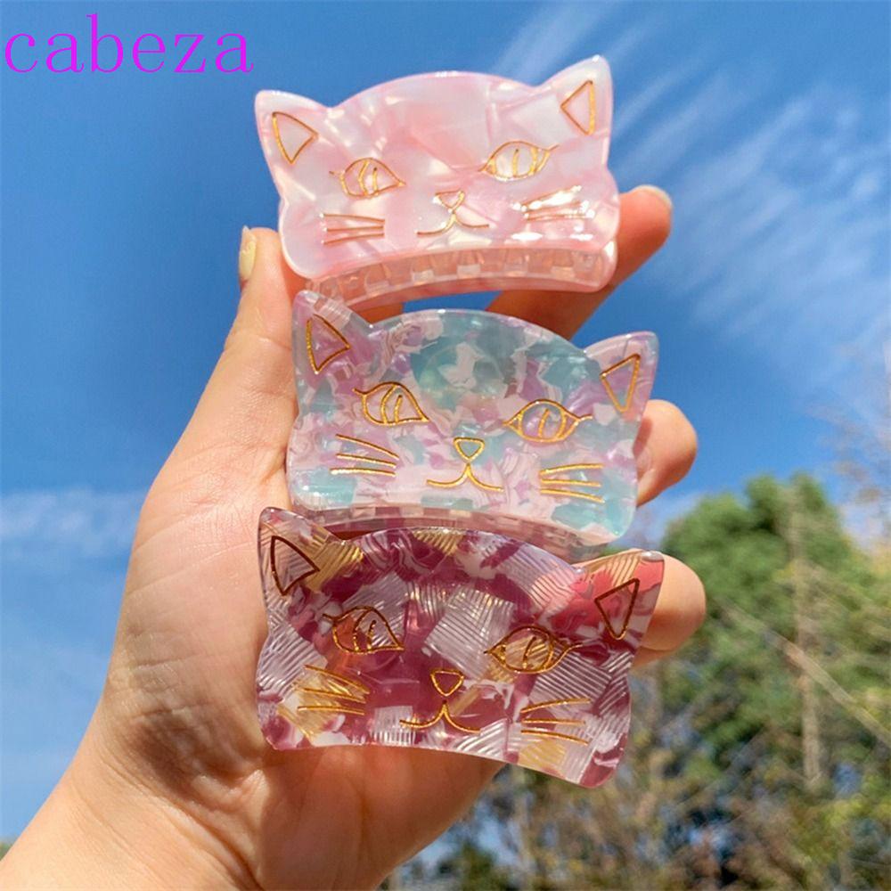 CABEZA Kẹp Tóc Móng Vuốt Mèo Bằng Acrylic Thời Trang Cá Tính Cho Nữ