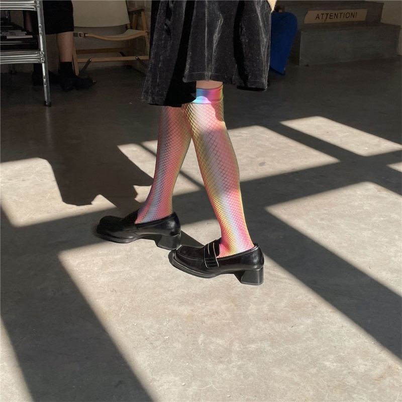 XIXI Tất Lưới Dài Qua Gối Nhiều Màu Sắc Gợi Cảm Thời Trang Mùa Hè Cho Nữ