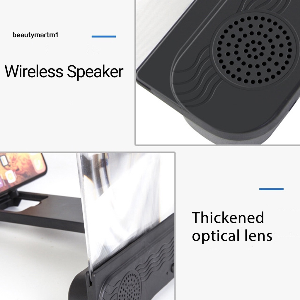 Kính Lúp Phóng To Màn Hình Điện Thoại Di Động [BMM1] Kết Nối Bluetooth Có Loa
