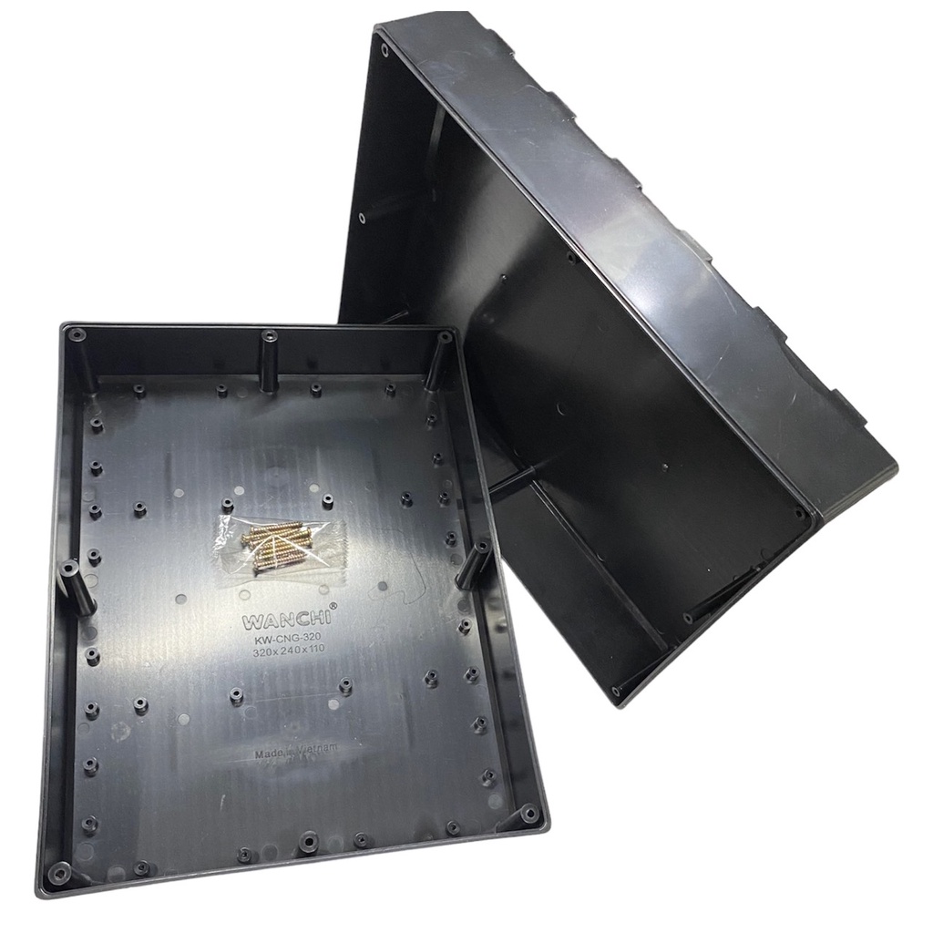 Hộp Nhựa ABS màu đen 320x240x110mm WANCHI - Điện Tử QUỲNH DIỄN