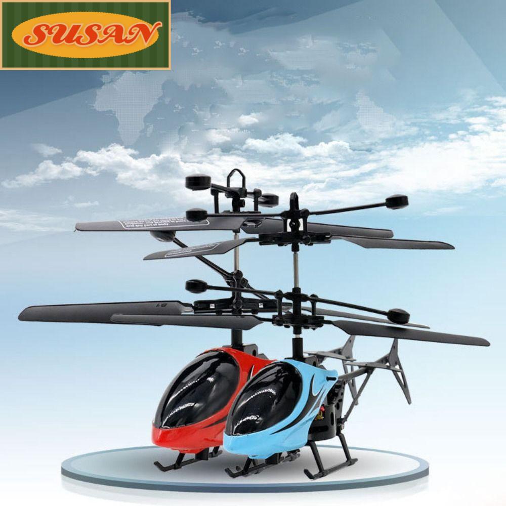 Máy Bay Trực Thăng Mini Cảm Ứng Hồng Ngoại Có Đèn Sạc USB Cho Trẻ Em