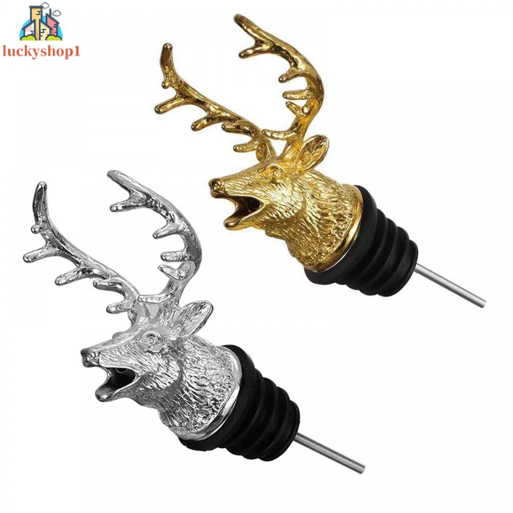 Dụng Cụ Rót Nước Bằng Hợp Kim Kẽm + Silica Gel Màu Vàng / Bạc Hình Động Vật