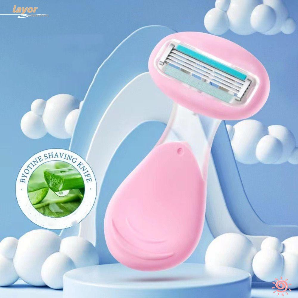 Dao Cạo Râu 4 Lưỡi Di Động Tiện Dụng Cho Nữ