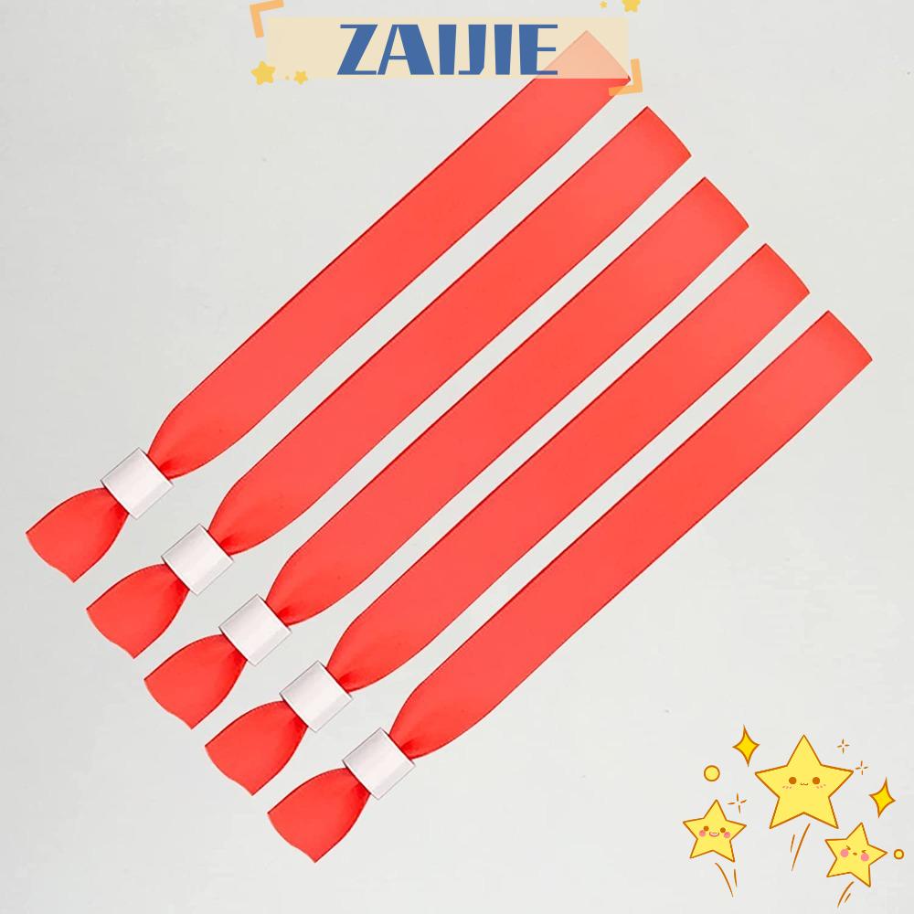 24 / 100 Dây Đeo Cổ Tay Màu Đỏ Có Thể Điều Chỉnh Tiện Dụng