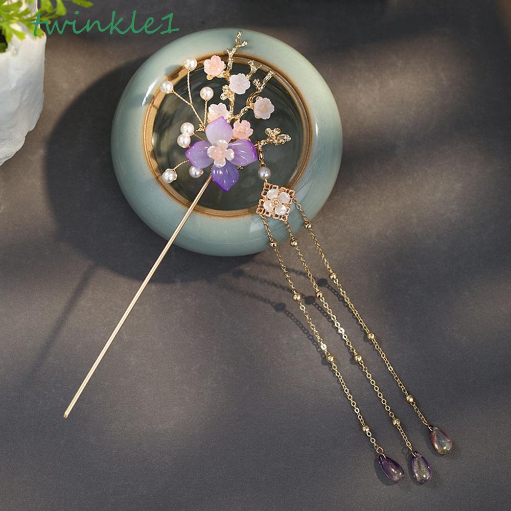 Trâm Cài Tóc Đính Hoa Phong Cách Vintage Cho Cô Dâu