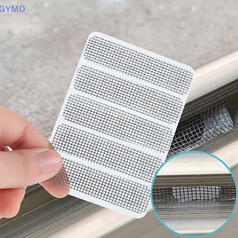 Bộ 10 Miếng Dán Cố Định Màn Cửa Sổ Chống Muỗi / Côn Trùng Tiện Dụng