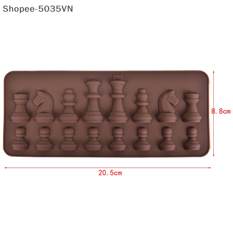 1 Khuôn Làm Bánh Hình Quân Cờ Vua Bằng Silicone DIY