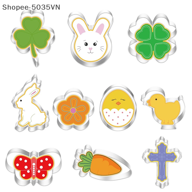 Khuôn Làm Bánh Quy Bằng Thép Không Gỉ Hình Thỏ Phục Sinh / Cà Rốt / akindofstar1.vn