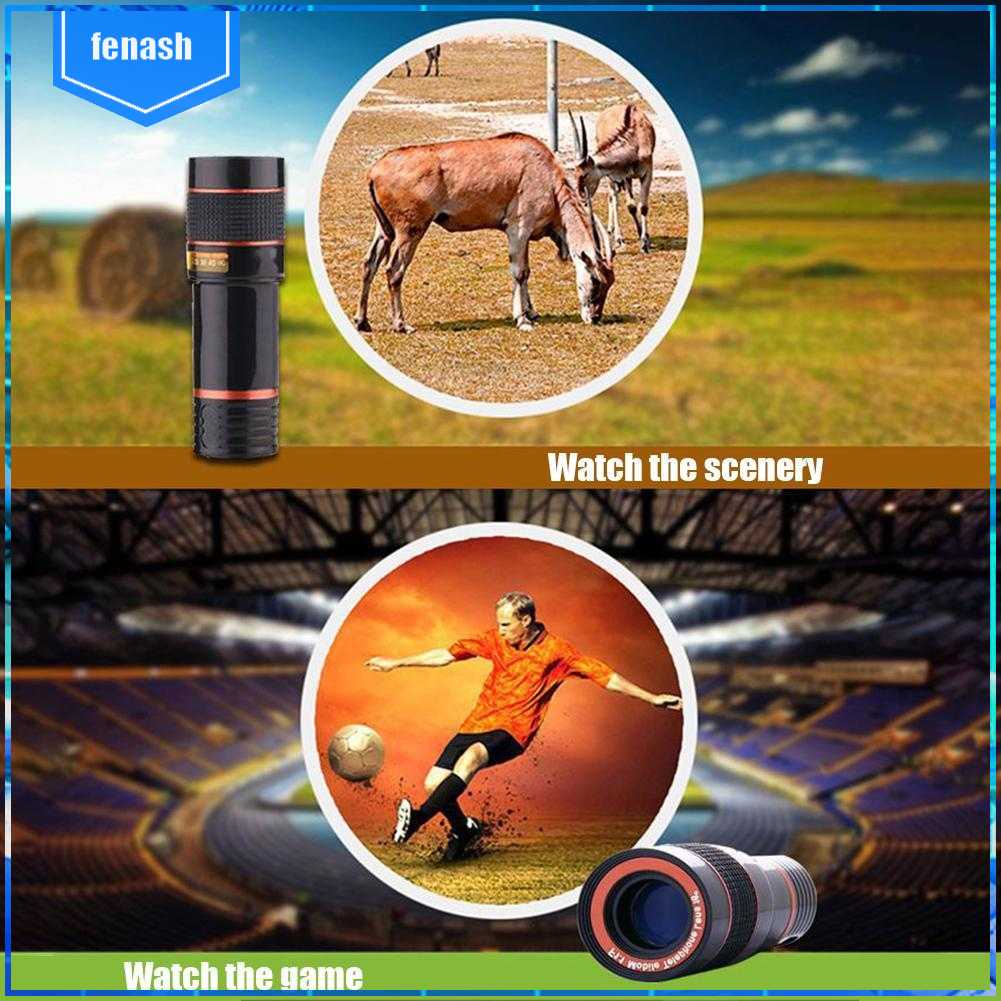 Ống Kính Phóng To 12X Có Kẹp Cho Điện Thoại