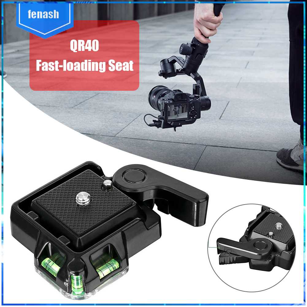 Tấm Tháo Lắp Nhanh QR40 Bằng Hợp Kim Nhôm Cho Chân Máy Ảnh DSLR