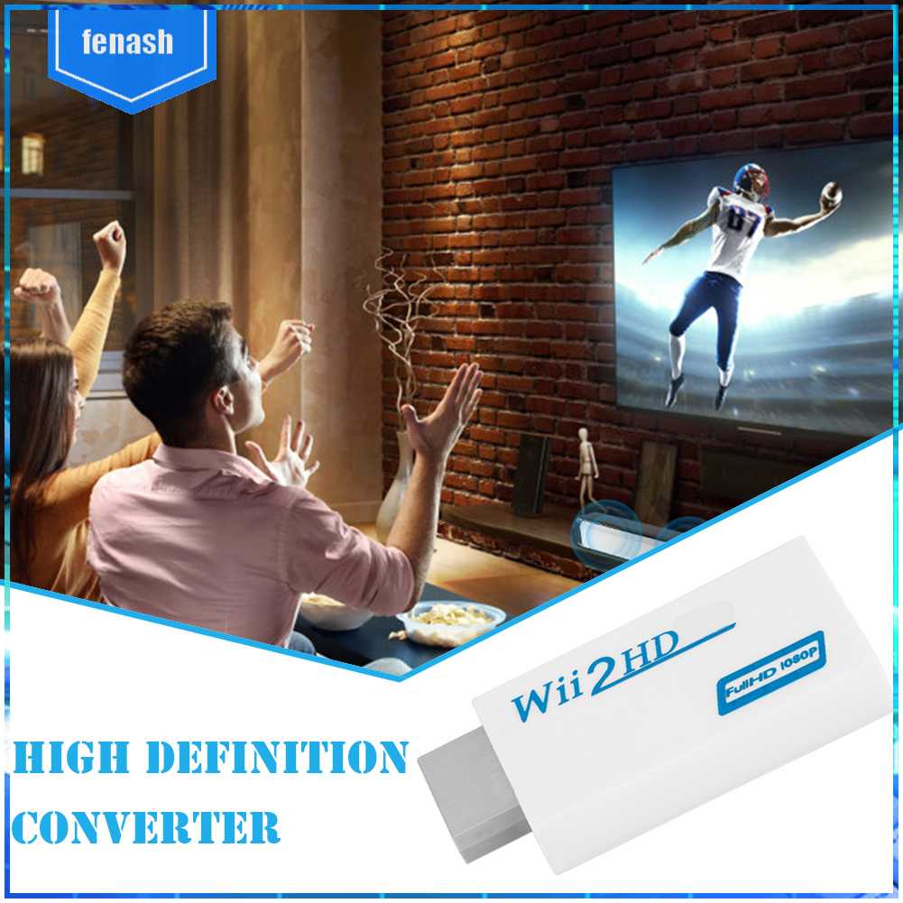 Bộ ChuyểN ĐổI Âm Thanh Wii Sang HDMI 720P 1080P 3.5mm Wii2HDMI #Phấn Phủ H1 [fenash.vn]