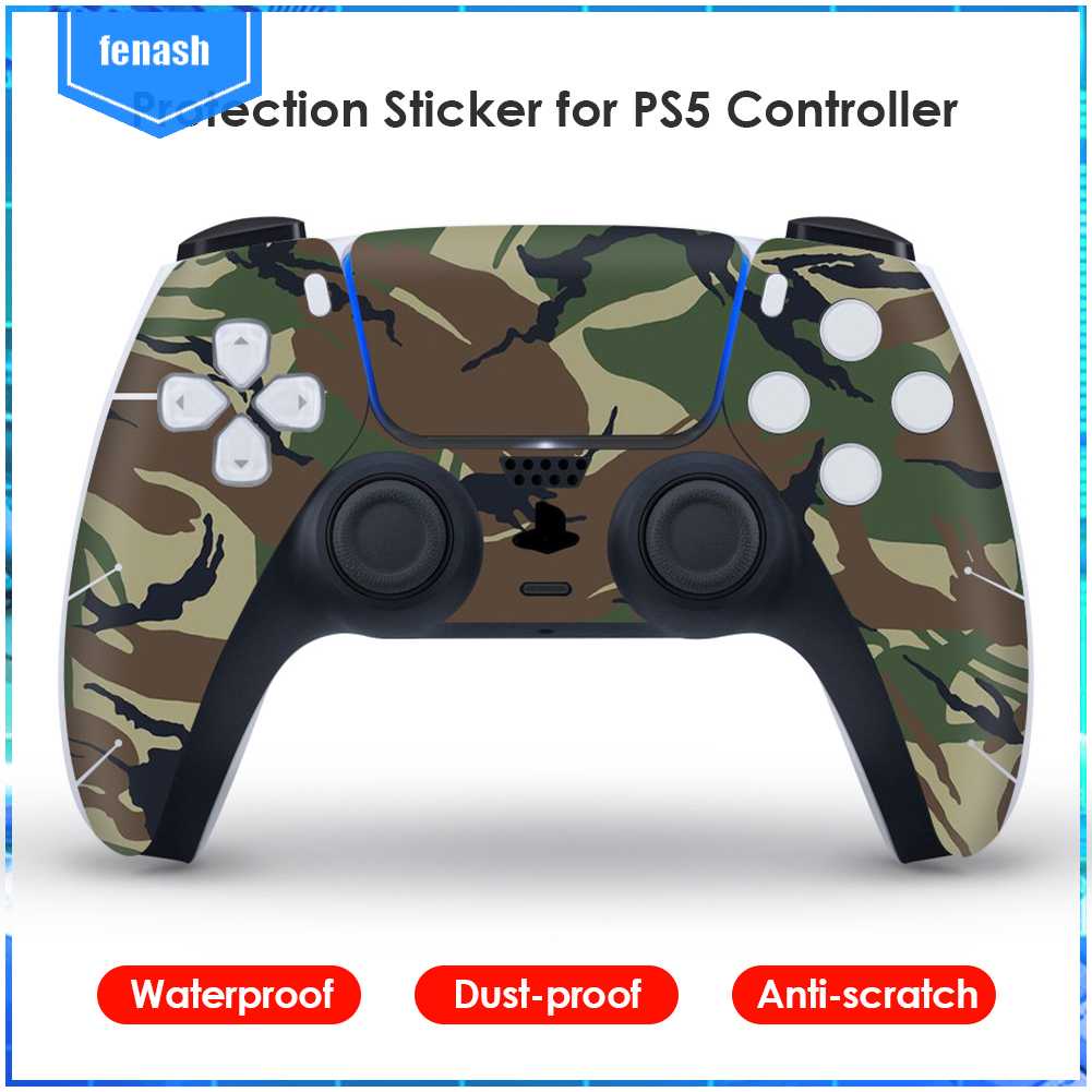 Miếng Dán Họa Tiết Rằn Ri Chống Thấm Nước Bảo Vệ Tay Cầm Chơi Game PS5 PS5 Không Dây