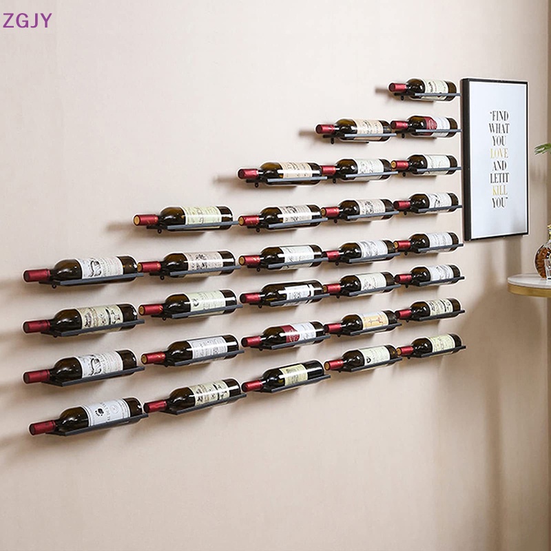 Giá Sắt Treo Tường Trưng Bày Rượu Cá Nhân Cho Nhà Hàng Mới