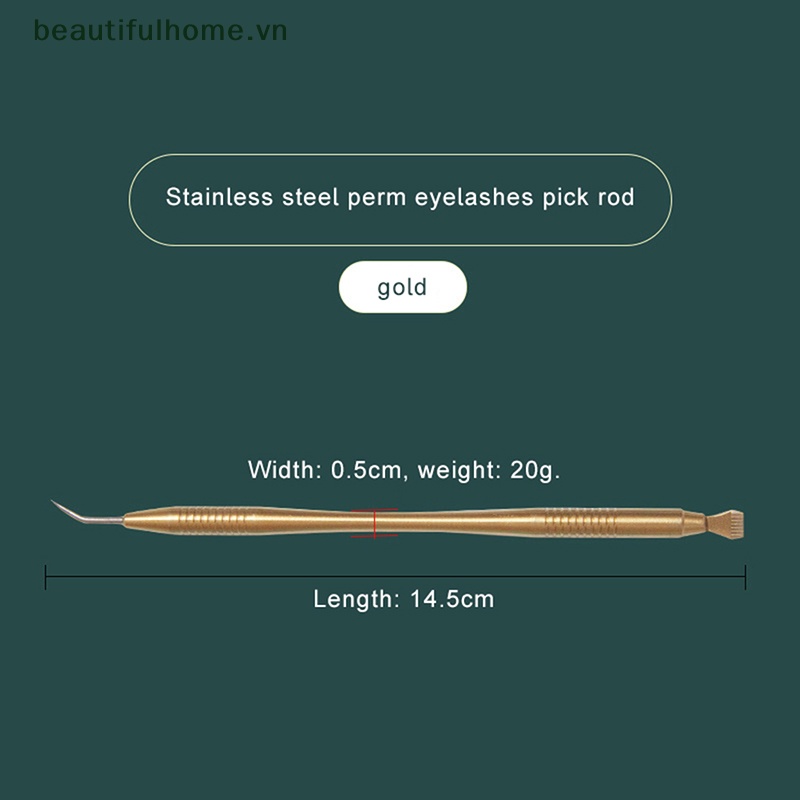 Que Vệ Sinh Lông Mi 2 Trong 1 Bằng Thép Không Gỉ