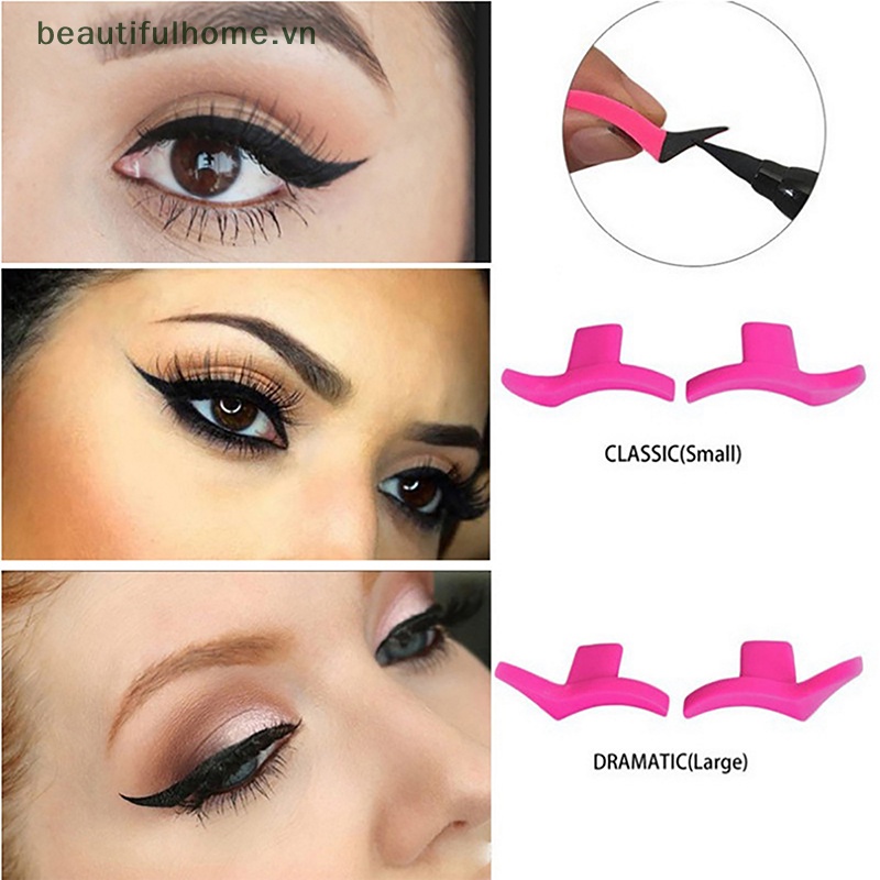 1 Cặp Bút Kẻ Mắt Dạng Đóng Dấu Nhanh Khô Trang Điểm Làm Đẹp
