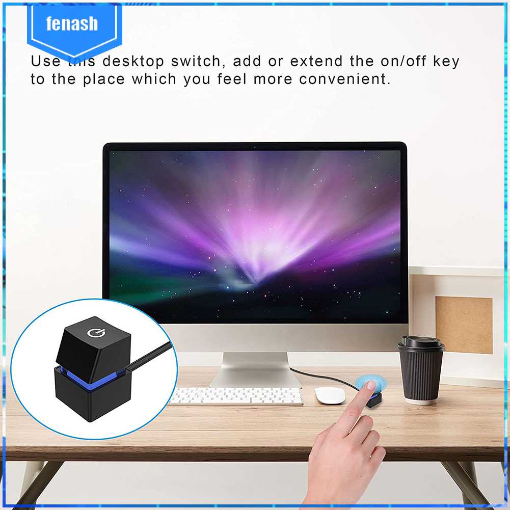 Bo Mạch Chủ Máy Tính 2m Có Nút Bật / Tắt Kèm Dây Cáp Đèn 7 Màu Sắc