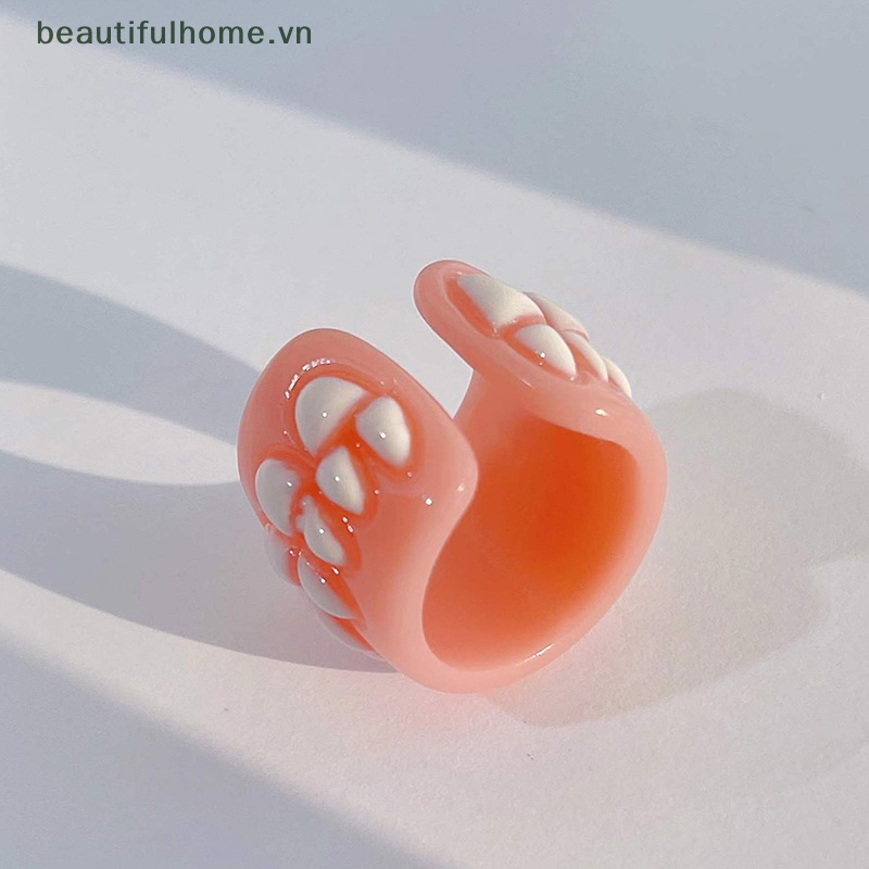 Nhẫn Nhựa Hình Chiếc Răng Sáng Tạo Vui Nhộn Thời Trang Hàn Quốc Cho Nam Nữ