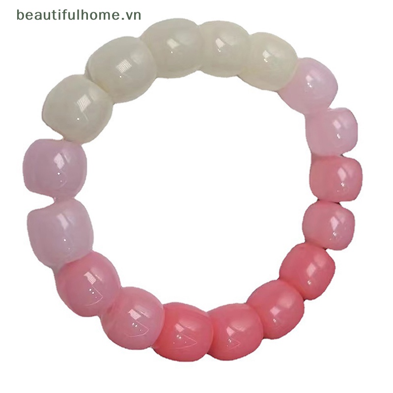 Vòng Đeo Tay Dây Mềm Mại Màu Gradient Nhiều Màu Sắc Đẹp Mắt [beauty]