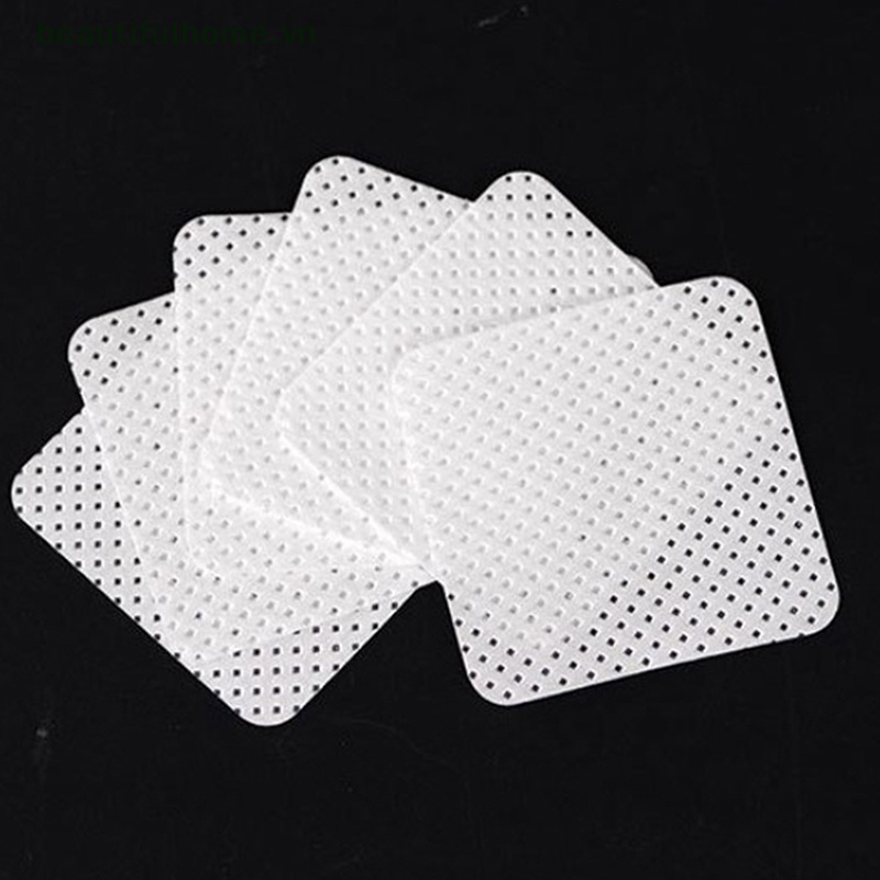 Bộ 200 Khăn Giấy Cotton Không Xơ Vải Dùng Để Tẩy Trang Lông Mi