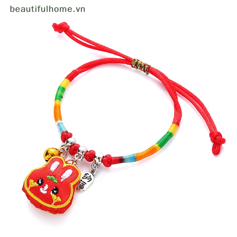 [beautifulhome] Vòng Đeo Tay Dây Bện Hình Rồng / Thuyền Nhỏ Phong Cách Trung Hoa Dành Cho Trẻ Em [beauty]