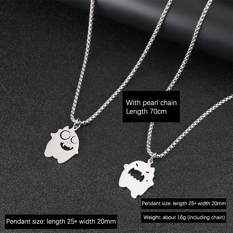 Vòng cổ Mặt Hình Quái Vật Nhỏ Bằng Thép Không Gỉ Phong Cách Hip Hop Gothic Thời Trang Cho Nữ