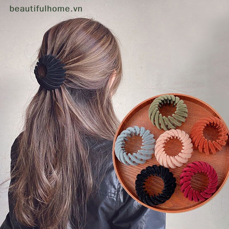 1 Kẹp Tóc Móng Ngựa Tổ Chim Cho Nữ