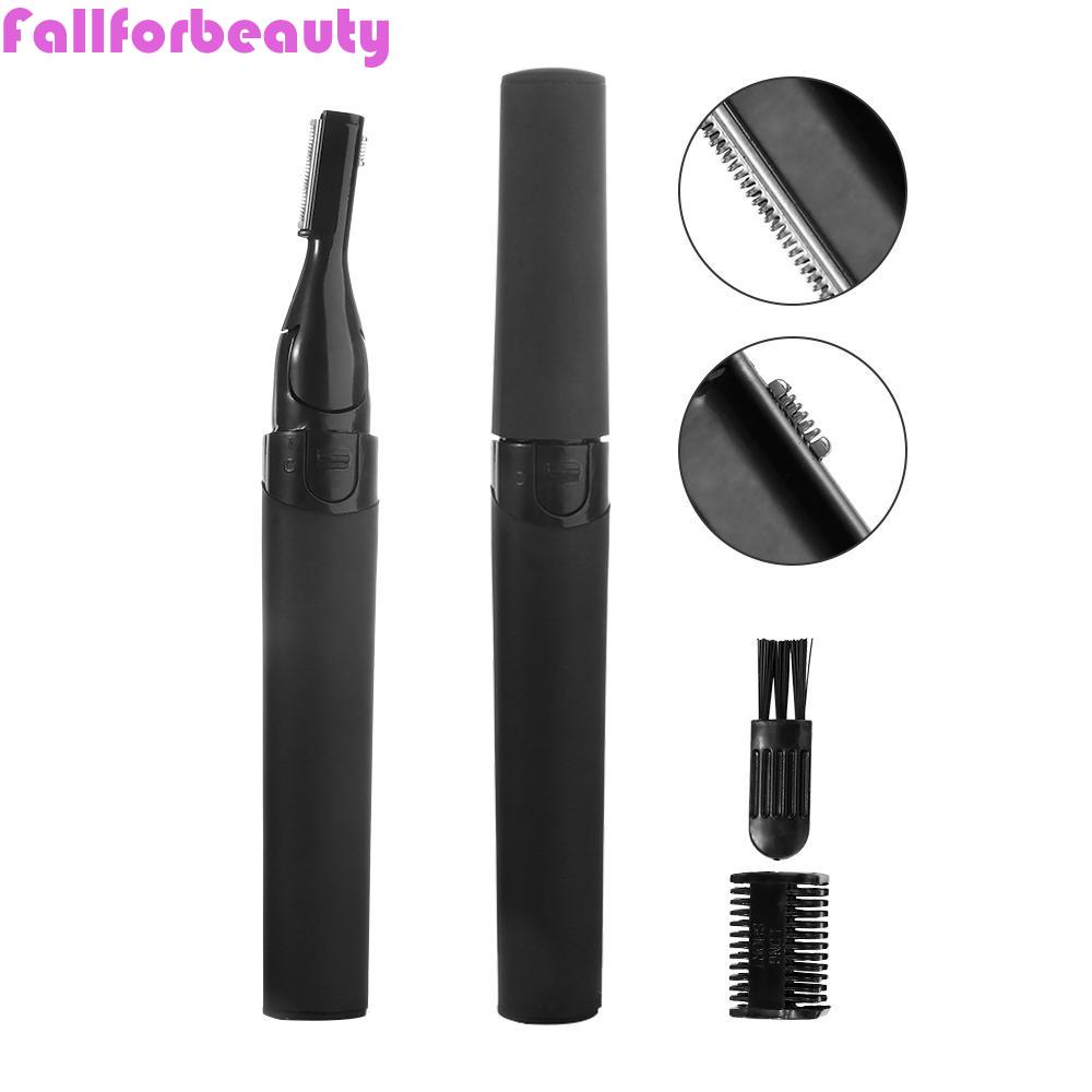 Tông Đơ Tỉa Lông Mày Chống Trầy Xước Màu Đen Sử Dụng Pin Nhỏ Gọn Tiện Lợi|Bộ Lược Và Lược Chải Lông Mày Định Hình Tiện Dụng